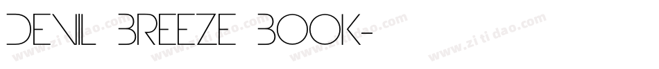 Devil Breeze Book字体转换